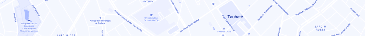 Foto do mapa de Taubaté